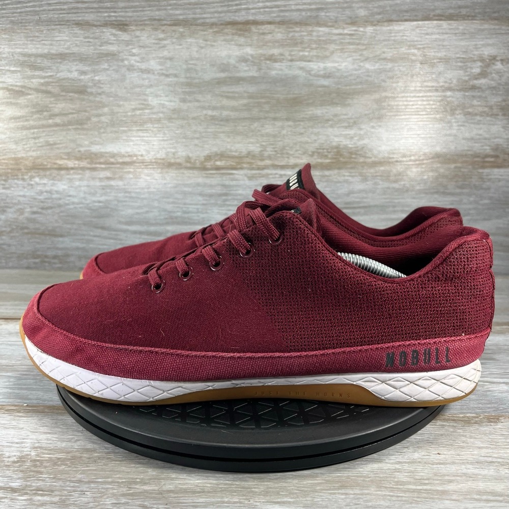 NOBULL Men's Red Trainers Cross Training Burgundy Red Sneakers Size 13